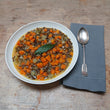 Puy lentil, root vegetable and thyme soup - Vegan