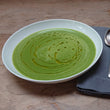 Pea, courgette and mint soup - Vegan