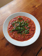 Tomato, basil and mascarpone soup
